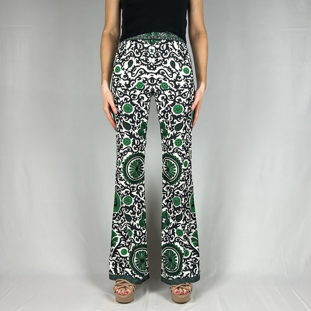 Alice + Olivia Andrew high waisted wide leg bell pant size 4